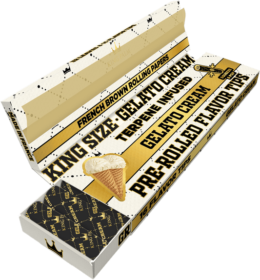 King Palm - King Size, French Rolling Papers & Flavoured Tips