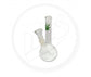 Glass Waterpipe - 17cm, Bubble, Leaf