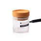 RYOT - 3 Glass and Beech Storage Jars and Box