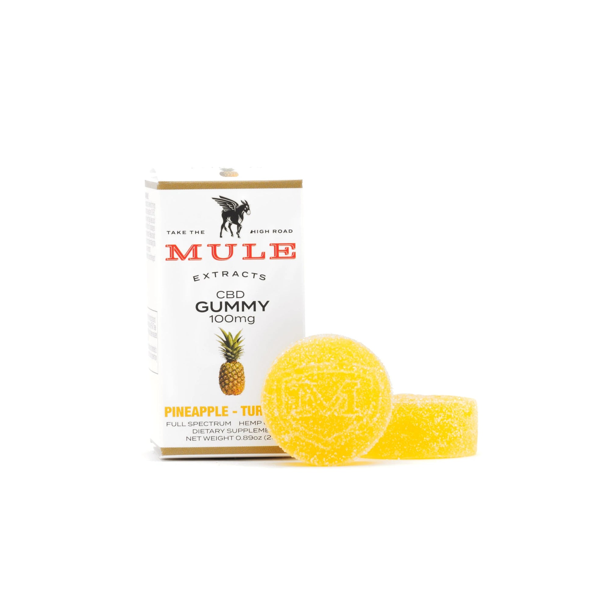 Mule Extracts CBD/THC Gummies, Pineapple & Turmeric Bailiwick