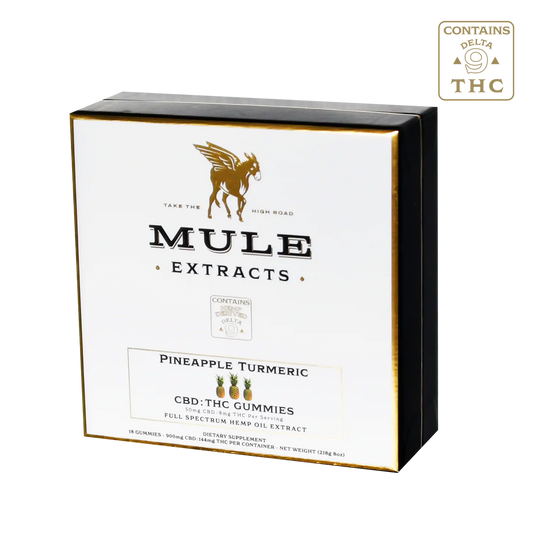 Mule Extracts - CBD/THC Gummies, Pineapple & Turmeric
