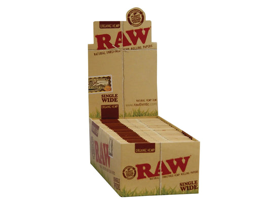 RAW - Organic, Single Wide Papers