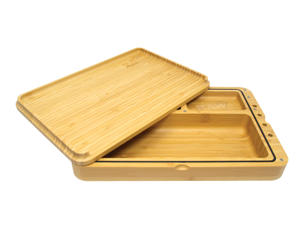 RAW - Rolling Tray, Bamboo Spirit Box / Stash Tray