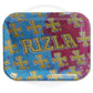RIZLA - Metal Rolling Tray - Multi-colour