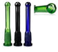 Downstem -  Coloured Glass with X Percolator, 4 Inches Length, 14mm Joint