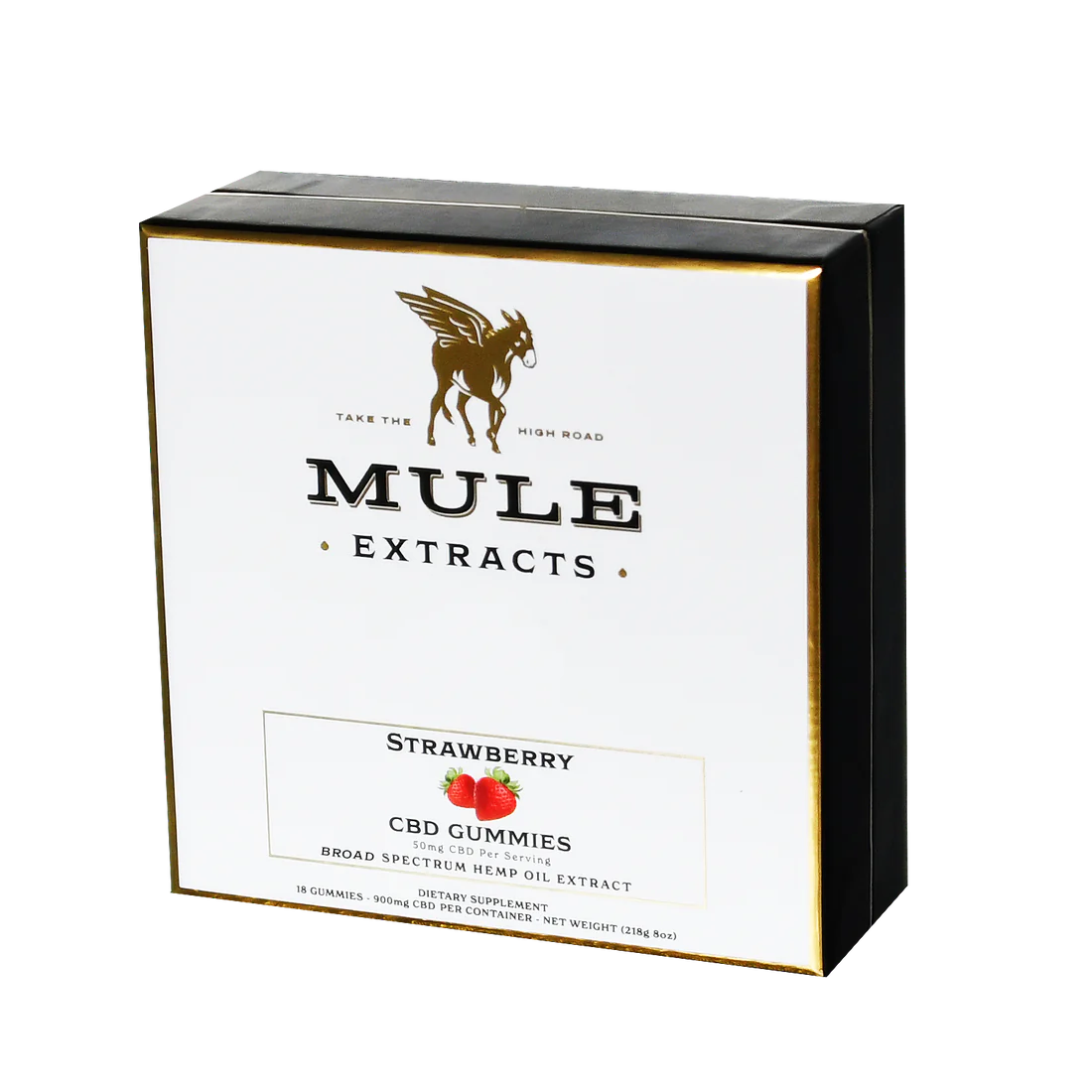 Mule Extracts CBD Gummies, Strawberry Bailiwick Botanicals