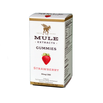 Mule Extracts - CBD Gummies, Strawberry
