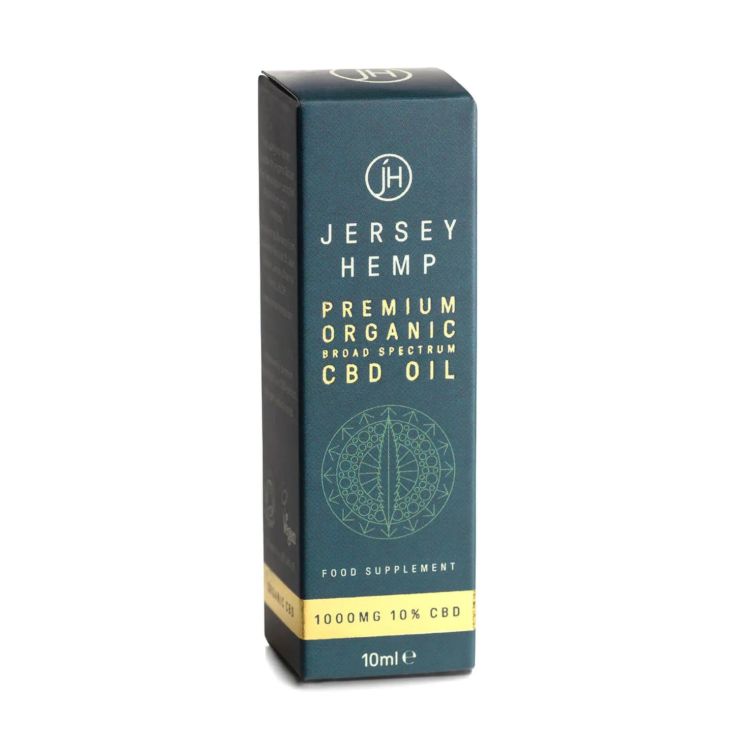 Jersey Hemp - CBD Oil, Borad Spectrum - 10ml Bottle