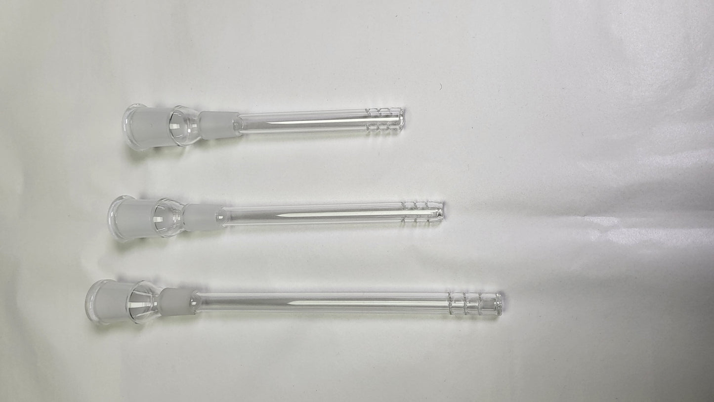 Downstem - Glass 14mm (Male) with 18mm (Female) Drop-in