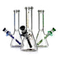 Phoenix Star - Waterpipe, Glass, 25cm Beaker, Coloured Downstem and Bowl