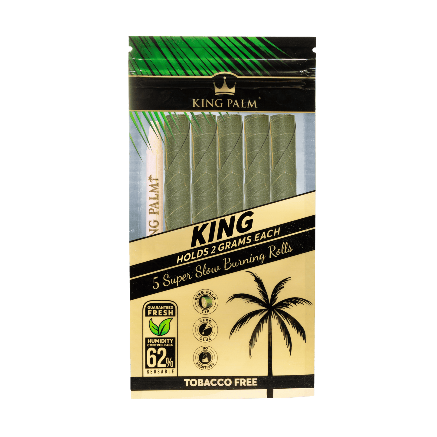 King Palm - Natural Rolls, Kings (2g)