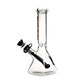 Phoenix Star - Waterpipe, Glass, 25cm Square Base with Coloured Downstem and Flower Bowl