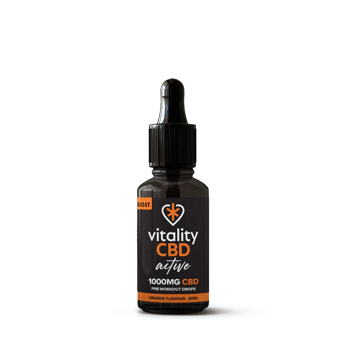 Vitality CBD - Active: Boost CBD Drops, Orange - 30mL