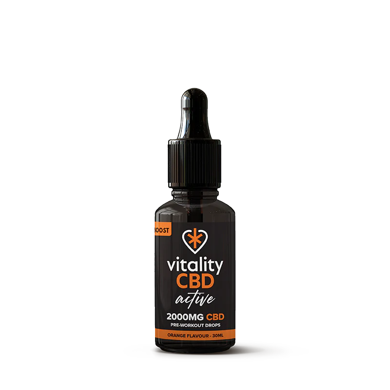 Vitality CBD - Active: Boost CBD Drops, Orange - 30mL