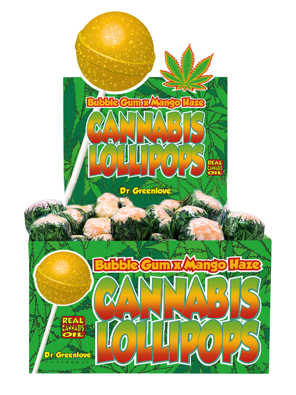 Dr Greenlove - Cannabis Lollipops with Bubblegum Centre
