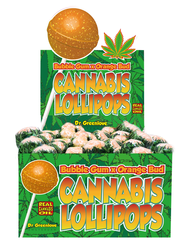 Dr Greenlove - Cannabis Lollipops with Bubblegum Centre