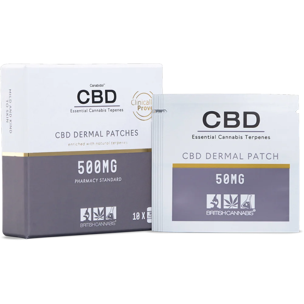 British Cannabis - CBD Patches (50mg, THC Free, 10pack)