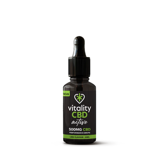 Vitality CBD - Active: Focus CBD Drops, Lime - 30mL