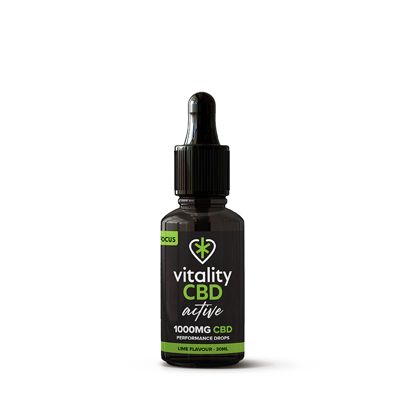 Vitality CBD - Active: Focus CBD Drops, Lime - 30mL