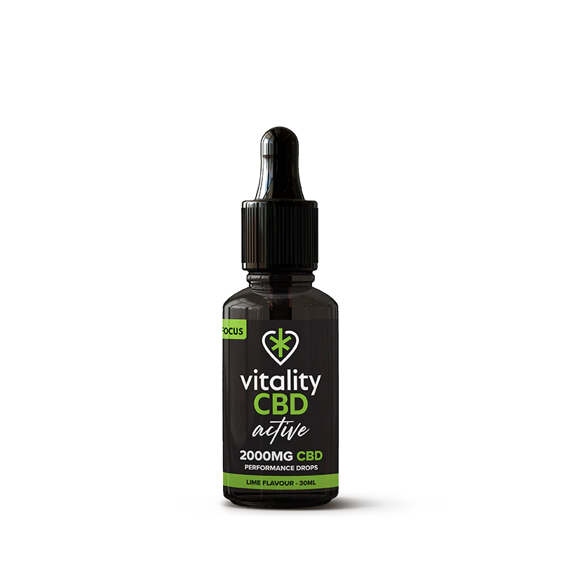 Vitality CBD - Active: Focus CBD Drops, Lime - 30mL