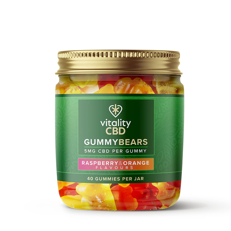 Vitality CBD CBD Gummy Bears 5mg (40ct) Bailiwick Botanicals