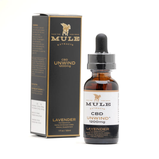 Mule - Tincture, 'Unwind' (Lavender) - 1200mg CBD