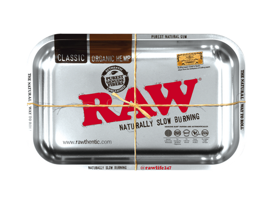 RAW - Rolling Tray, Metal, Classic Chrome