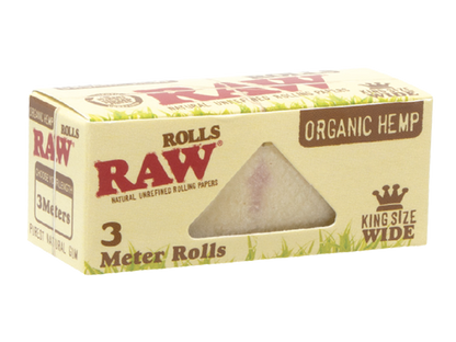 RAW - 'Organic' - Kingsize Slims, 5m Paper Roll