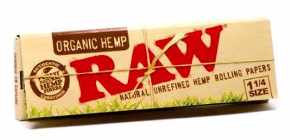 RAW - 'Organic Hemp', 1-1/4" Papers