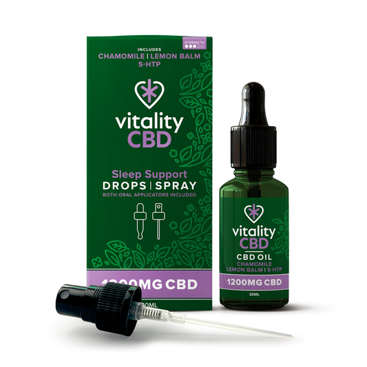 Vitality CBD - CBD Drops & Spray, Sleep Support - 30mL, 1200mg