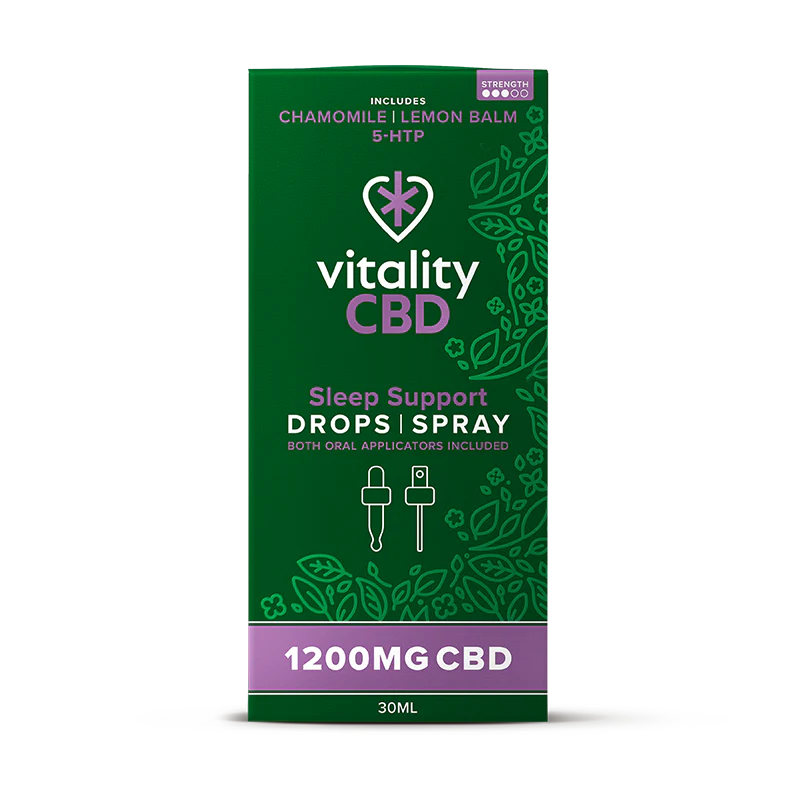 Vitality CBD - CBD Drops & Spray, Sleep Support - 30mL, 1200mg