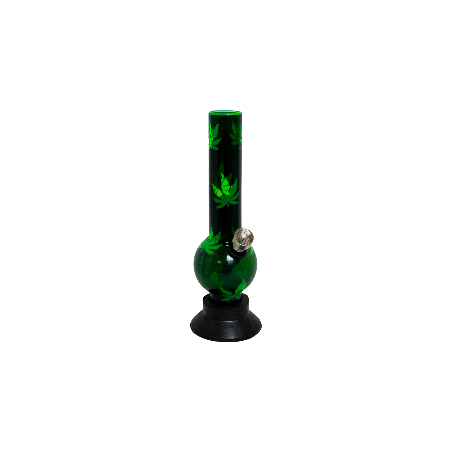 Acrylic Waterpipe - 30cm, Bubble, Small Leaves