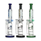 Phoenix Star - Waterpipe, Glass, 35cm Triple Honeycomb Percolator with Freezable Coil