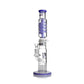 Phoenix Star - Waterpipe, Glass, 38cm Straight, 8 Tree Percolator with Freezable Coil