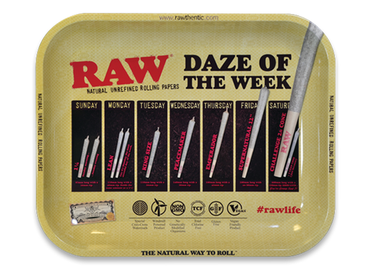 RAW - Rolling Tray, Metal, Daze of The Week