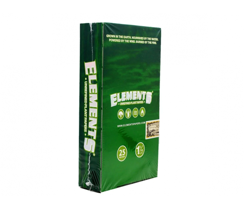 Elements - Green, 1-1/4" Papers (Unrefined)