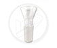 Flower Bowl -  Plain Glass 'V' Shape, Male