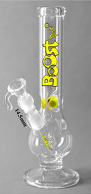 Glass Waterpipe - 30cm, Bubble, Boost Pro