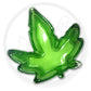 Ashtray - Glass Leaf