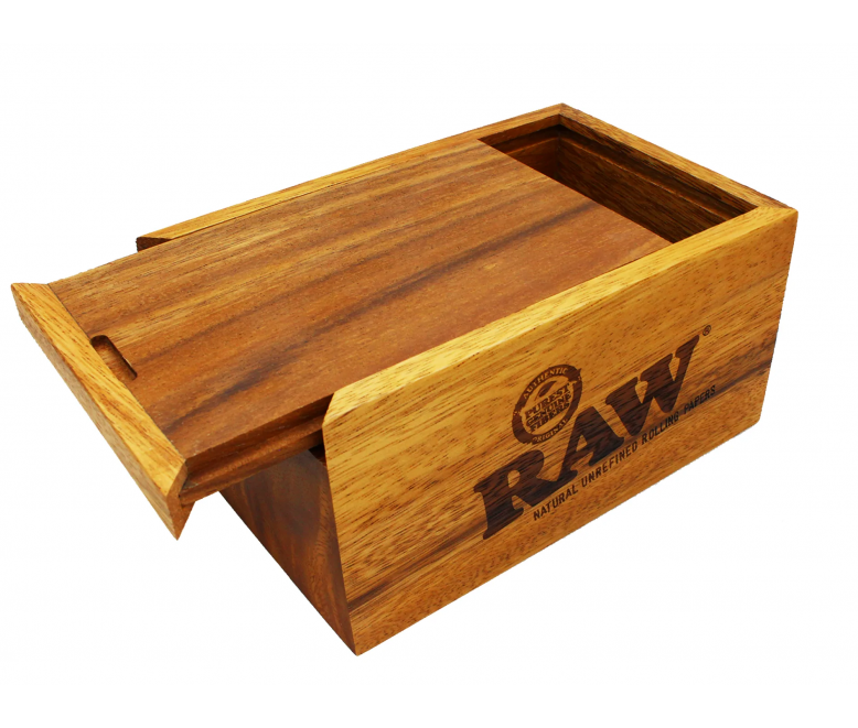 RAW - Wooden Storage Slide Top Box