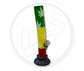 Waterpipe, Acrylic, Mini Rasta Leaf Leaner - 20cm