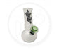 LOUD - Glass Waterpipe, 13cm, Micro, Bubble Base with Green Bowl