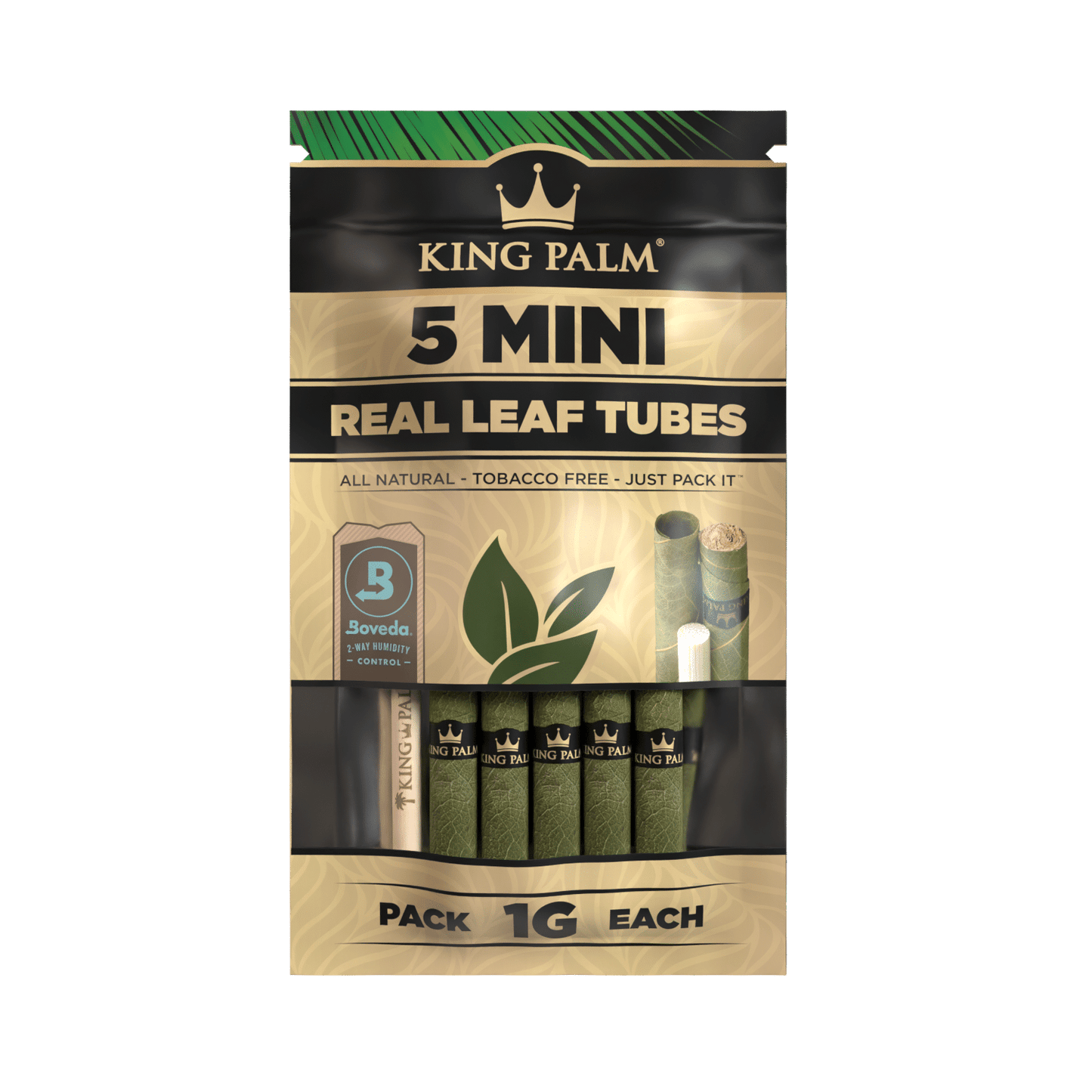 King Palm - Natural Rolls, Minis (1g)