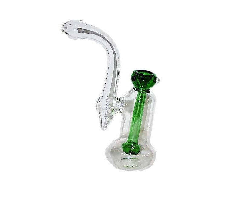 Glass Waterpipe - 20cm, 'Rig Style'