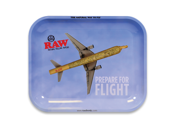 RAW - Rolling Tray, Metal, Prepare For Flight