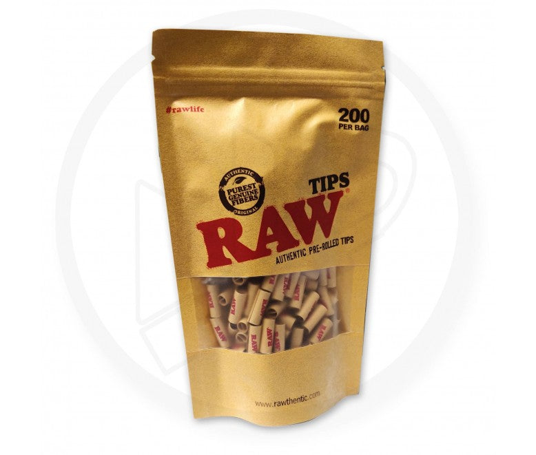 RAW - Tips, Pre-rolled, Regular, Bag (200 tips)