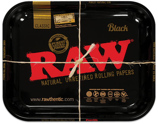 RAW - Rolling Tray, Metal, 'Black' Classic