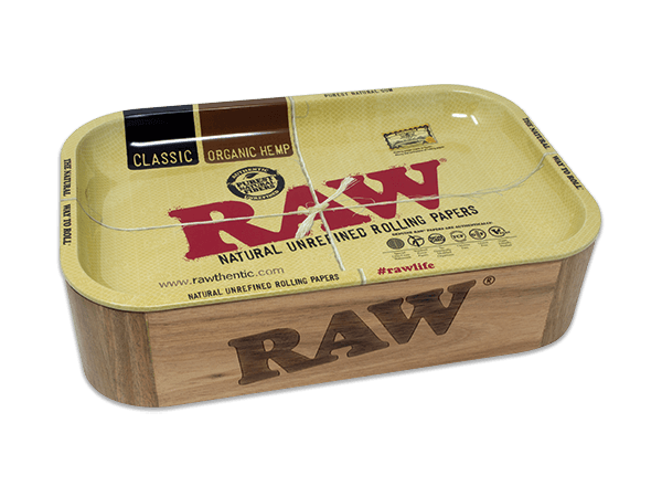 RAW - Wooden Cache Box, Storage Box & Rolling Tray