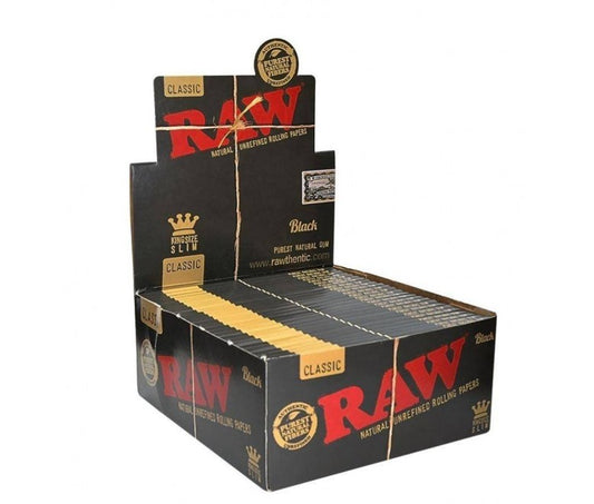 RAW - 'Black', Kingsize Slim Papers