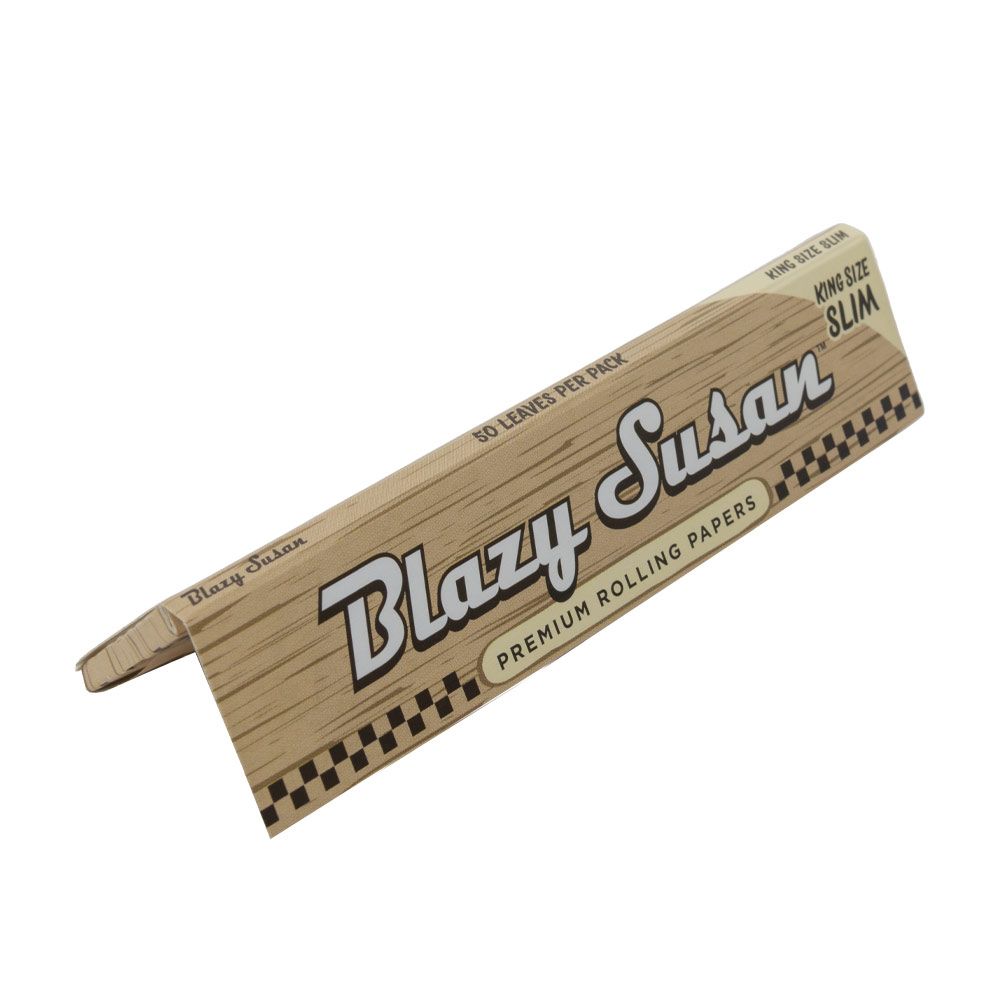 Blazy Susan - Brown, King Size Slim Papers (Unbleached)